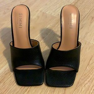Simmi black heels